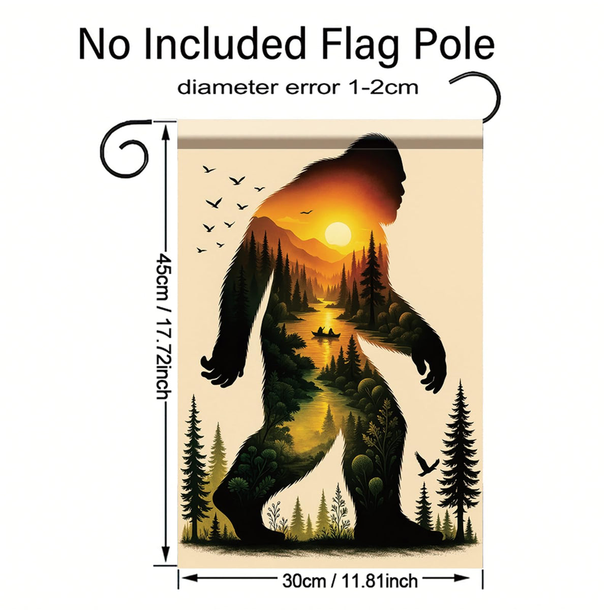 Great gift for hikers, campers, and cryptid art lovers