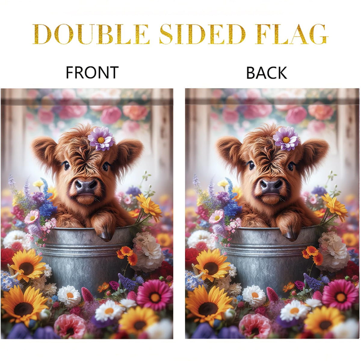 Starlit Patio double-sided print ensures visibility from every angle