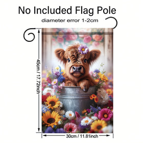 Starlit Patio welcome flag suits spring and summer garden decor