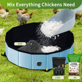 Starotatess dust-mixing-pan for poultry keeps sand lime or DE neatly ready