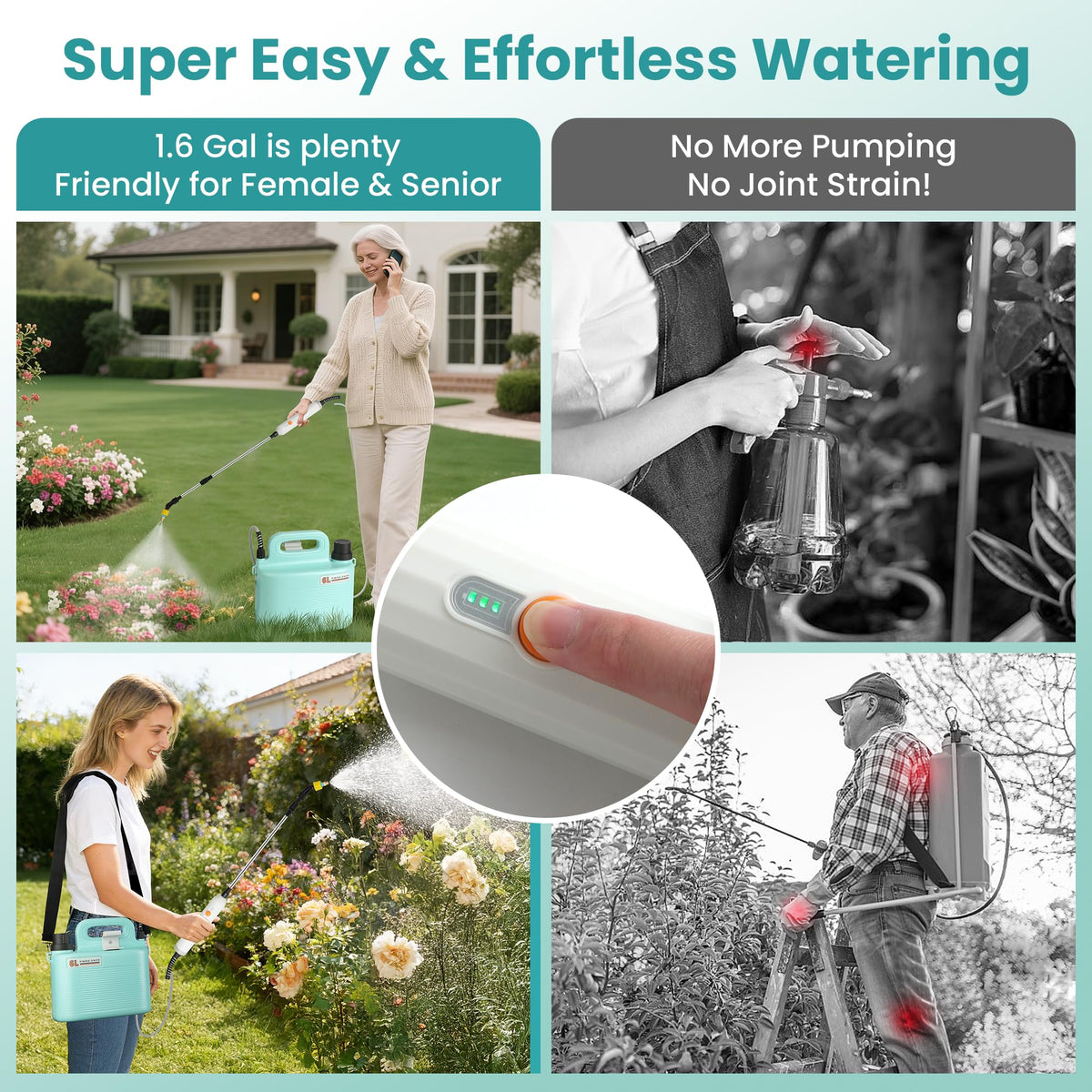 Starotatess Electric Sprayer lightweight carry for easy garden use