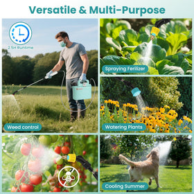 Starotatess Electric Sprayer wand extended helps reach roots and tall plants