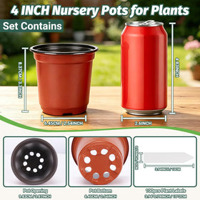 STARSIDE 4-inch nursery pot showing drainage holes for healthy root development.