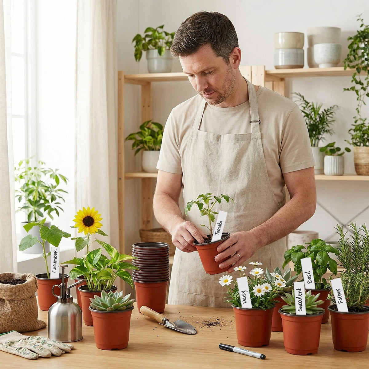STARSIDE nursery pots suitable for greenhouse or classroom setups.