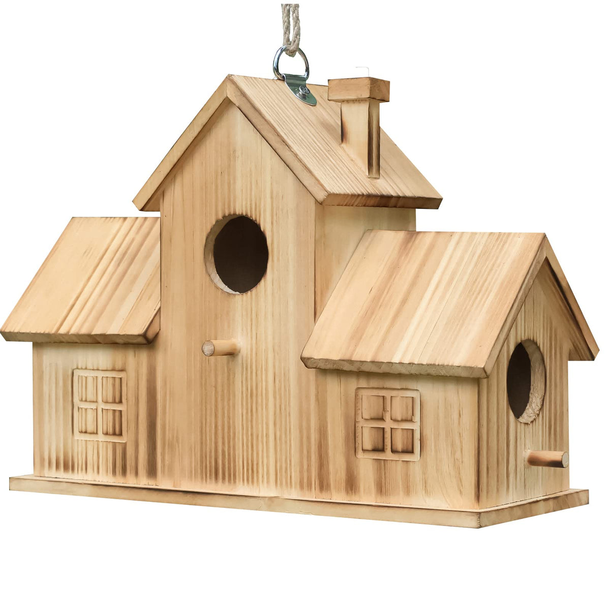 STARSWR garden ambiance bird house adds rustic charm to outdoor space