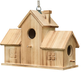 STARSWR garden ambiance bird house adds rustic charm to outdoor space