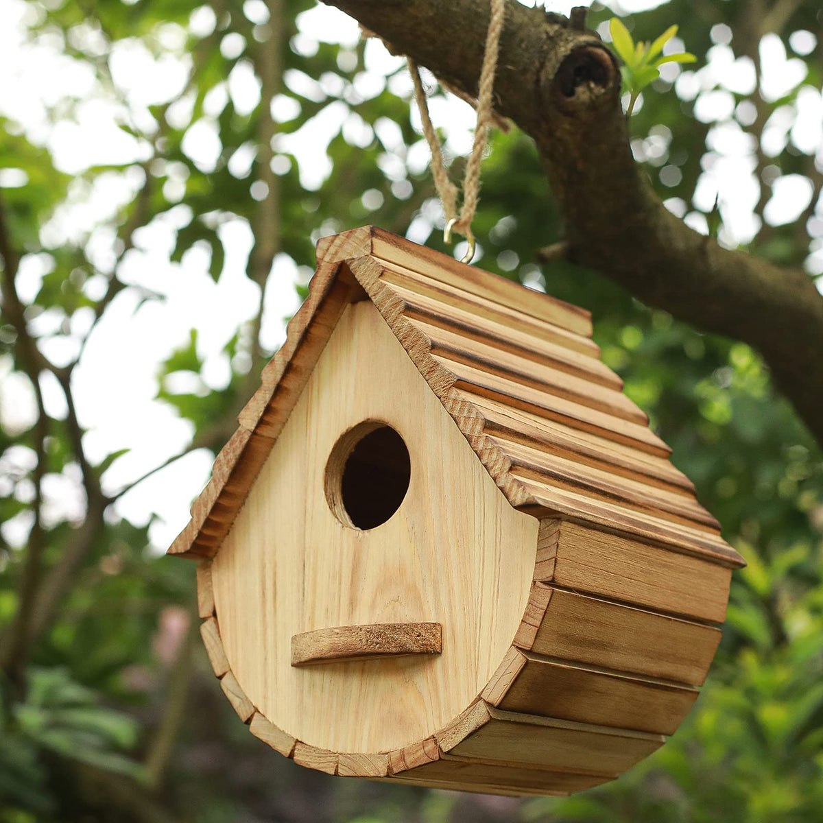 STARSWR birdhouse entrance accommodates birds with a 1.57 inch opening
