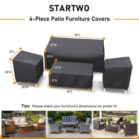 STARTWO chair cover 32L 30W 30H keeps chairs dry during storms.
