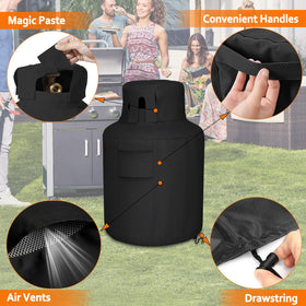 STARTWO durable 20lb cylinder cover shields from dirt and rain.