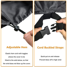 STARTWO loveseat cover guards seating with durable material against wear.
