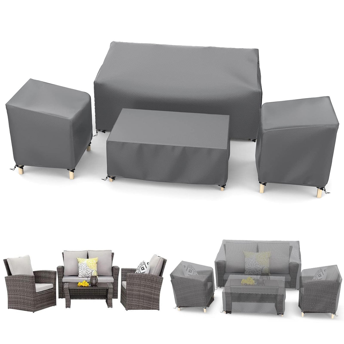 STARTWO chair front view cover protecting from rain and sun