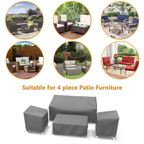 STARTWO loveseat cover protecting seating area from debris and UV exposure