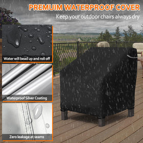 STARTWO black cover adds sleek style while protecting chairs