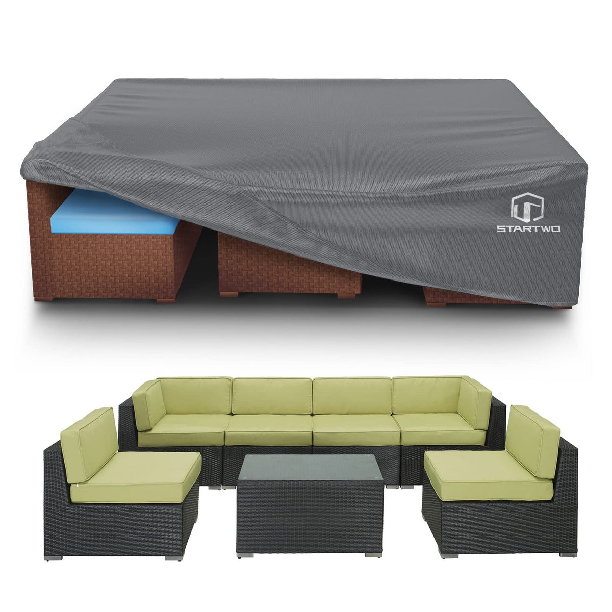 STARTWO storage bag included for compact off season storage