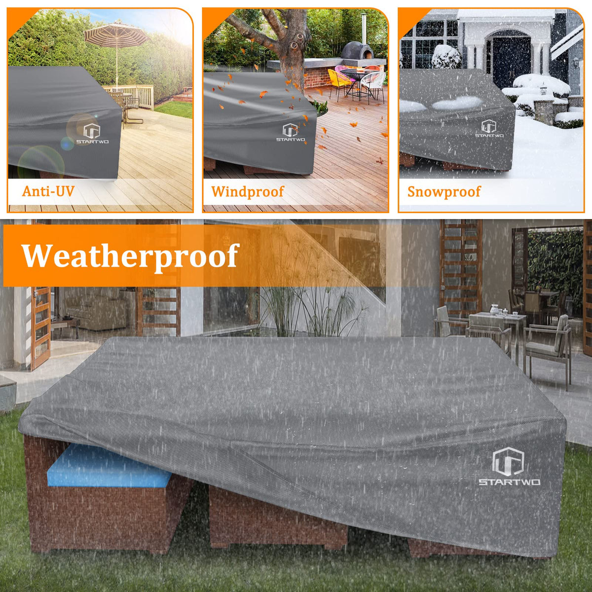 STARTWO UV resistant layer protecting cushions from sun fade