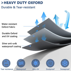 STARTWO wind-proof design with buckles keeps cover secure on windy days.