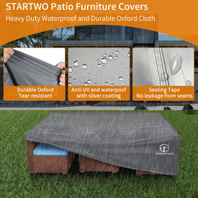 STARTWO windproof buckle straps keep cover secure on windy days