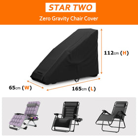 STARTWO Zero Gravity Chair Cover keeps chairs dry during rain with waterproof fabric.