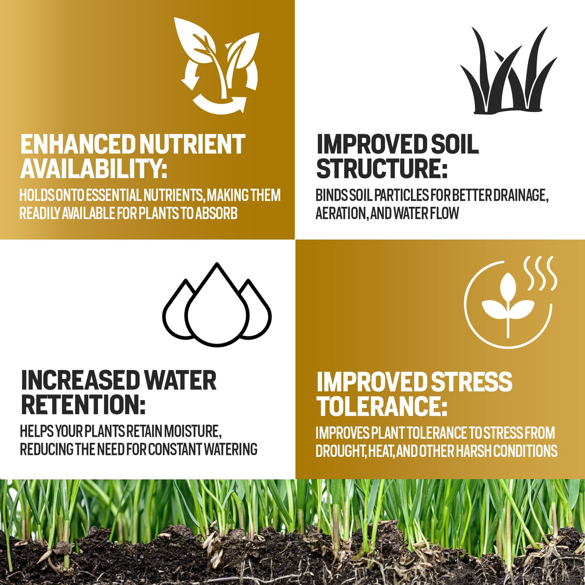Stateside Humic20 sprinkler application coats the lawn evenly for growth.