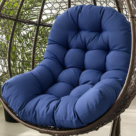 STAYDEN Egg Chair Cushion blue patio setup complements outdoor space
