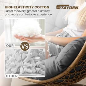 STAYDEN 300D fabric offers light drip protection for casual outdoor use.