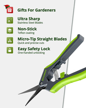 STAYGROW ergonomic handles reduce hand fatigue during pruning.