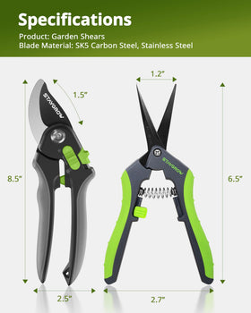 STAYGROW in-use pruning for flowers and foliage without fatigue.