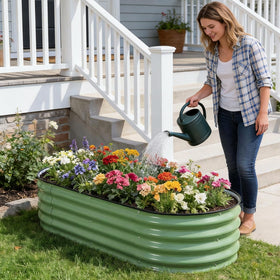 STBoo 2-pack raised garden bed offers generous planting space