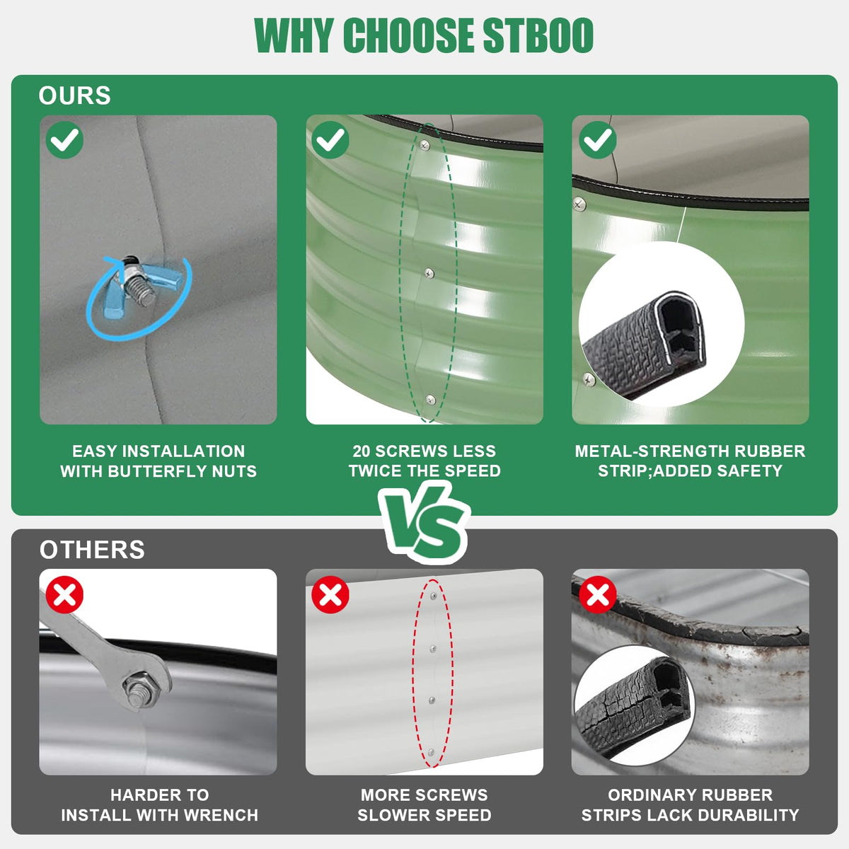 STBoo easy assembly with clear instructions saves setup time