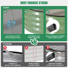 STBoo easy assembly with clear instructions saves setup time