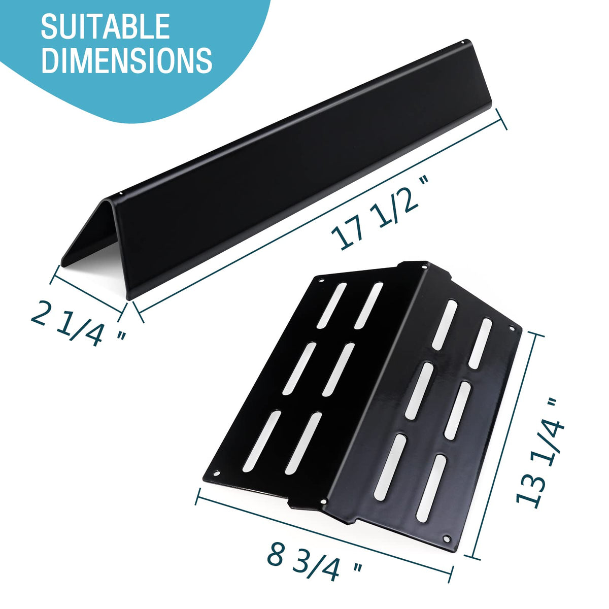 STCNADCR heat deflector for Weber Genesis shields burners and stabilizes heat.