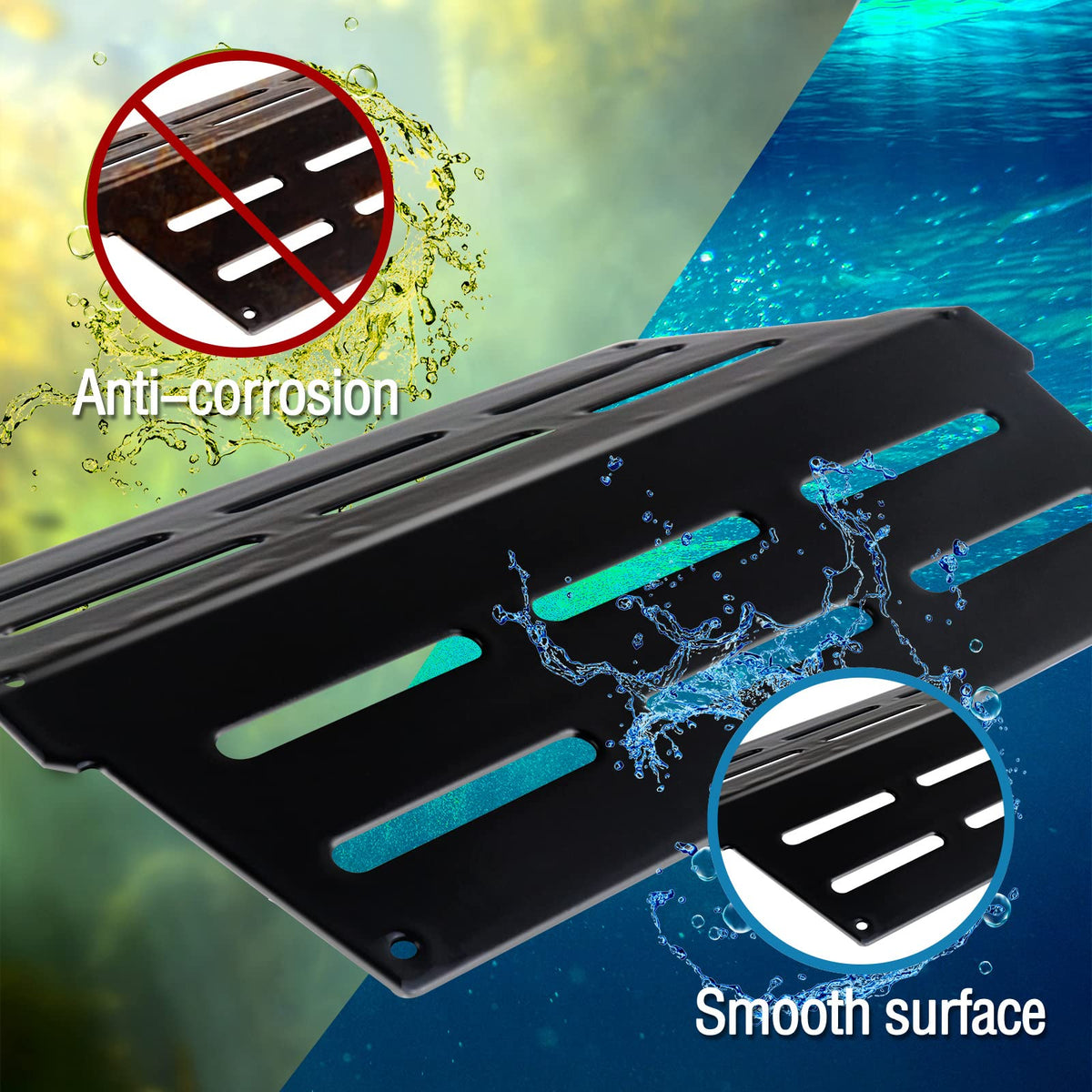 STCNADCR porcelain-enameled flavorizer bars withstand heat and cleaning.