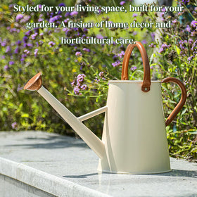 Stdemarzo durable metal watering pot resists rust for reliable garden duty.