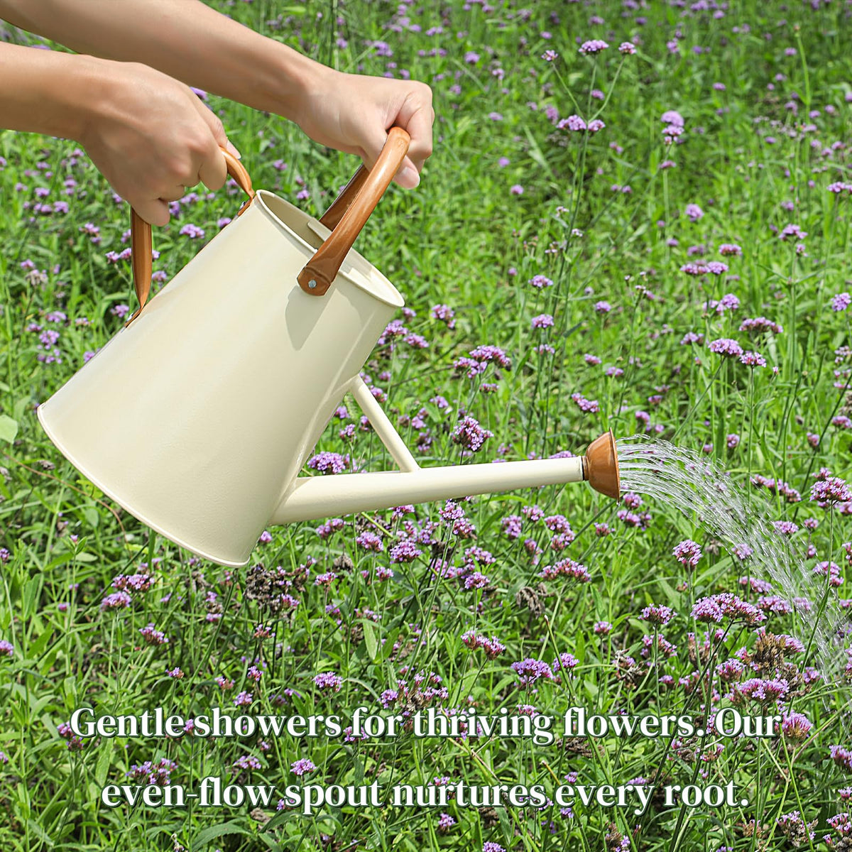 Stdemarzo ergonomic handle ensures comfortable pouring and less hand fatigue during long watering sessions.