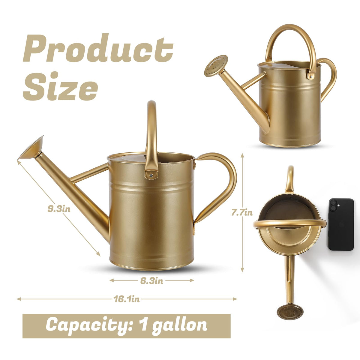 Stdemarzo ergonomic handle aids comfortable long sessions of watering