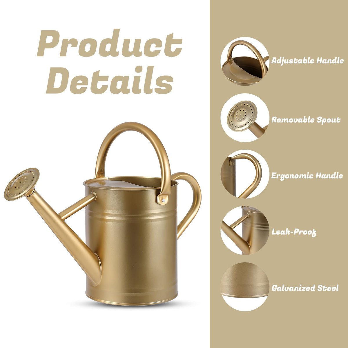 Stdemarzo galvanized steel construction emphasizes durable garden tool