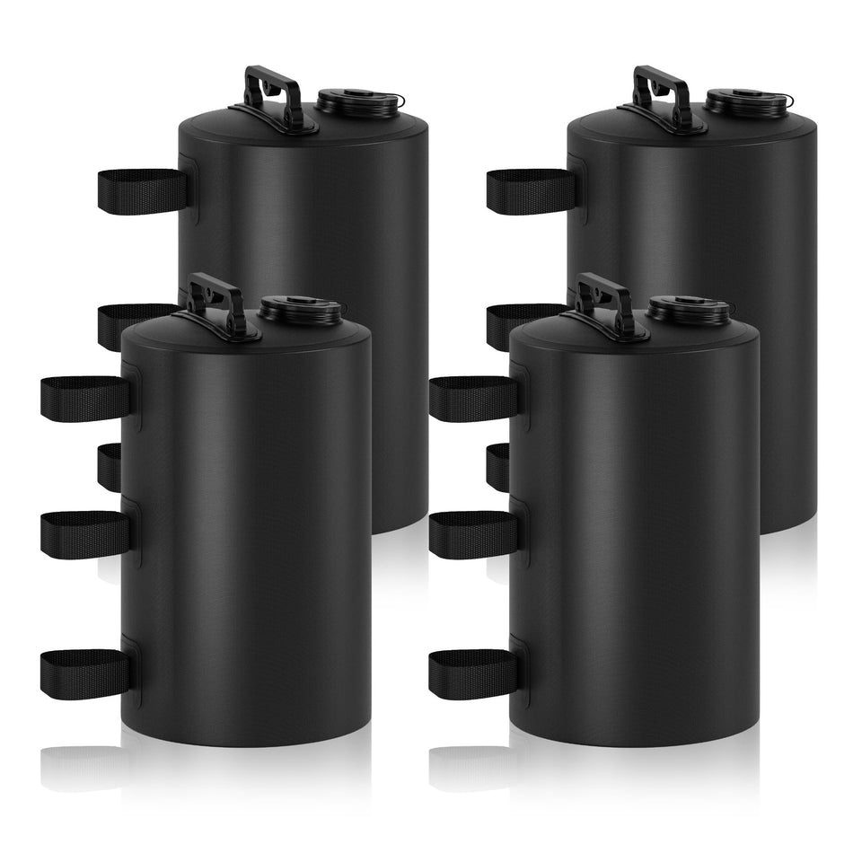 Stdserendi canopy water weight bag 10L filled stabilizes a tent in windy weather.