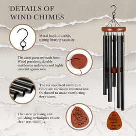SteadStyle memorial wind chimes at 25.5-inch height for a visible tribute.