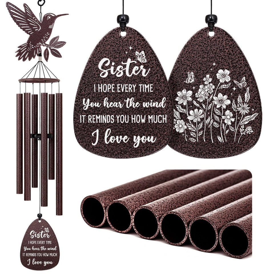 SteadStyle Sister wind chime 37-inch full view adds garden charm and gentle melodies