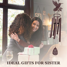 SteadStyle wind chime engraved sail detail enhances gifting with floral design