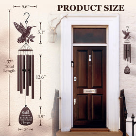 SteadStyle sister wind chime closeup of wooden plaque complements outdoor decor