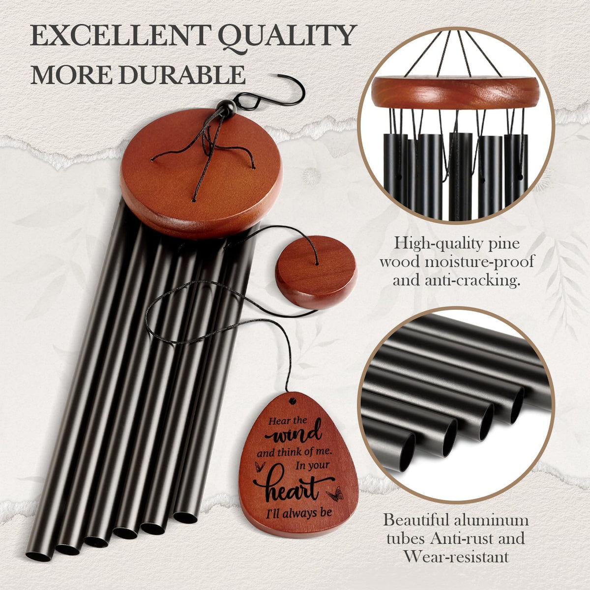 SteadStyle six anodized aluminum tubes produce deep, lasting tones