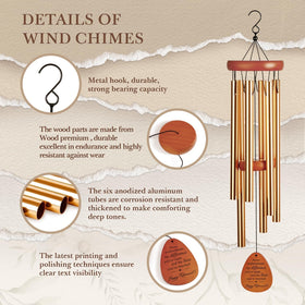 SteadStyle wind chime with nylon rope offers durable display.