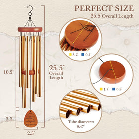 SteadStyle wind chime wooden pendants add natural charm.