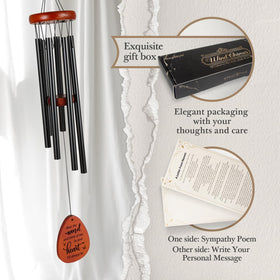 SteadStyle memorial chime features premium wood components for outdoor use