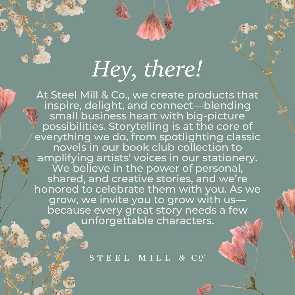 STEEL MILL AND CO compact dimensions, ideal giftable decor for book lovers.