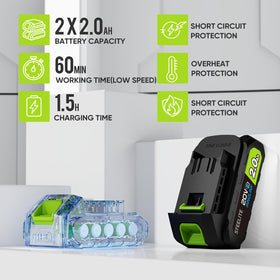 Steelite 21V air flow visualization demonstrating 600 CFM capability.