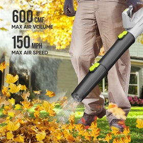 Steelite 21V blower side profile shows balanced grip for fatigue-free use.