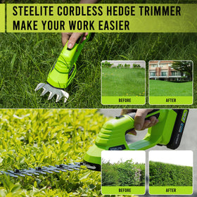 Steelite compact garden tool in use for versatile shaping
