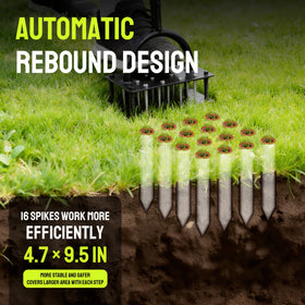 Steelite Heavy-duty construction with rust-resistant coating for frequent lawn work